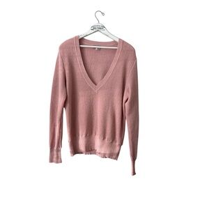 Peruvian Connection 100% Alpaca Knit V-Neck Sweater Size L